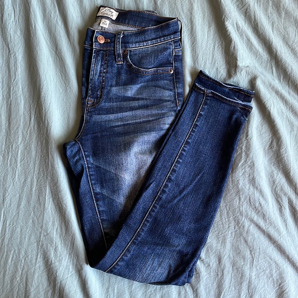 J. Crew 9” High-Rise Toothpick Jeans